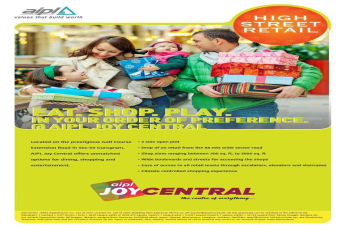 Eat, shop and play in your order of preference at Aipl Joy Central in Gurgaon